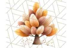 Woodland Forest Scene PNG Clipart, Fall Nature Elements Product Image 2