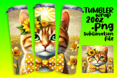 CREATIVE 20oz Tumbler Design for Gifts , Cute Cat Product Image 1
