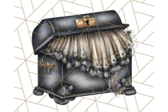 Dark Nutcracker Clipart Gothic Holiday Ballet PNG, Christmas Product Image 2