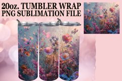 15x Watercolor Botanical Tumbler Wrap Bundle PNG, Spring Product Image 9