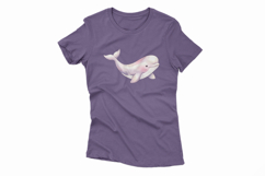 Cute Beluga Whale White Ocean Marine Mammal PNG Summer Product Image 4