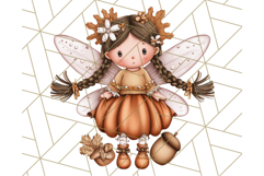 Fall Fairy Clipart PNG, Autumn Fairy People With Wings Product Image 2