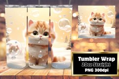Winter Cat ANIMAL Joy 3D Tumbler 20oz Product Image 1