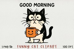 Cute &amp; Funny Cat BUNDLE, PNG. Product Image 29