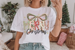 White Christmas Shirt Mockup Product Image 2