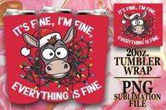 Heartfelt Sublimation 20oz tumbler wrap, Xmas Product Image 1