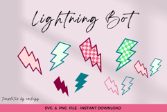 Lightning Bolt Vector | SVG &amp; PNG Files | Instant Download Product Image 2