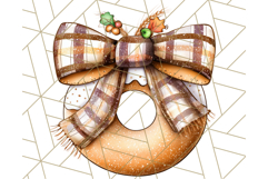 Fall Donut Clipart PNG, Autumn Donuts With Pumpkins Product Image 2