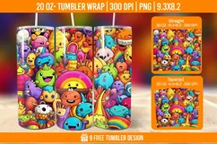 Children Toys Tumbler Wrap Designs, Sublimation Wrap Product Image 1