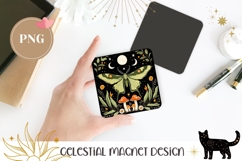 Celestial Butterfly Magnet, Forest Magnet Print, Moth PNG Product Image 1