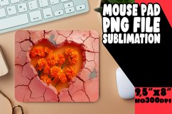 Flower Love 3D Design Mouse Pad Product Image 1