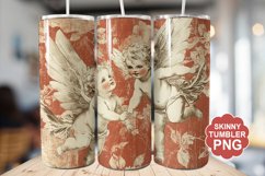 Cupid Vintage Valentine Tumbler | Valentine Tumbler Wrap Product Image 1