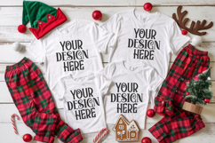 Christmas Family Matching Group Flat Lay Mockup Product Image 1