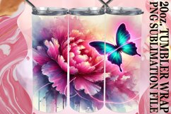 BRIGHT ADVENTURES 20oz TUMBLER WRAP, Butterfly Product Image 1