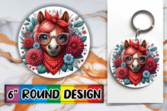 Cheerful Round Design Sublimation PNG, Cute Animals Product Image 1