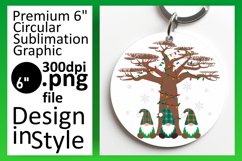 Bright Round Design for Keychains , Gnomes Product Image 1