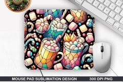 Mouse Pad Sublimation, Christmas Mouse Pad PNG Design Product Image 1