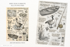 Summer Goose Lake Junk Journal Pages Product Image 3