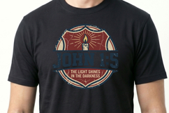 John 1:5- T-shirt Design Product Image 3