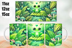 Frog Mug Wrap Sublimation 11oz, 12oz, 15oz Product Image 1