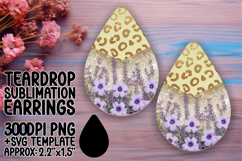 Trendy Teardrop Design for Crafting , Leopard Print Product Image 1