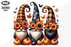 Halloween Gnomes Sublimation - Clipart PNG Design Product Image 1