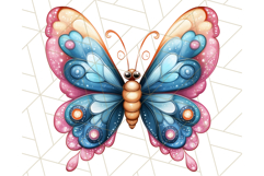 Jewel Toned Butterfly PNG Clipart, Vibrant Butterflies Product Image 2
