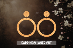 Summer Style Laser Cut Earrings SVG File Product Image 1