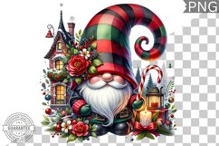 Christmas Gnome Sublimation - Clipart PNG Design Product Image 1