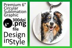 Joyful Funny Dog Circle Lover Mug Wrap Keychain PNG Product Image 1