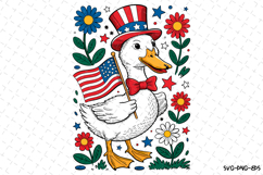 USA Duck Svg | 4th of July Svg | Svg Cut Files Product Image 1