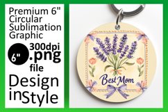 Sublimation Round Car Coaster - Mother's Day Print Product Image 1