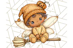 Halloween Fairy Clipart PNG, Spooky Cute Character Art Product Image 2