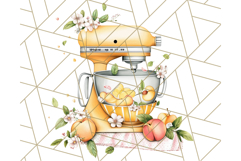 Cottagecore Kitchen Mixer, Apron PNG Clipart, Retro Floral Product Image 2
