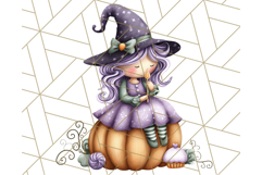 Cute Witch Halloween Baking Clipart PNG, Holiday Treats Png Product Image 2