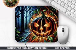Pumpkin Mouse Pad, Halloween Mouse Pad PNG Design, Halloween Product Image 1