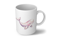Cute Beluga Whale White Ocean Marine Mammal PNG Summer Product Image 6