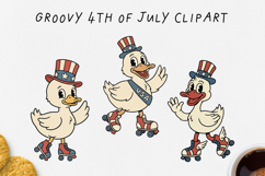 Groovy 4th of July Clipart Bundle 80 PNG Product Image 12
