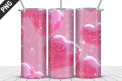 Lovely Hearts Tumbler Design | Valentine&#039;s Day Tumbler Wrap Product Image 1