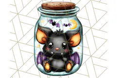 Halloween Monster Clipart PNG, Monsters in Jars, Spooky Png Product Image 2