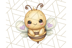 Adorable Bee Clipart PNG, Cute Bees and Accessories PNG Product Image 2