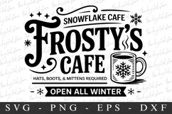Forsty&#039; s Cafe Svg | Christmas svg Product Image 1