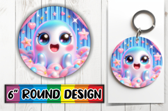 Joyful Ornaments Round Style PNG, 3D Cute Ghost Product Image 1