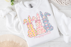 Cute Easter Bunny Clipart, Happy Easter Sublimation PNG Product Image 2