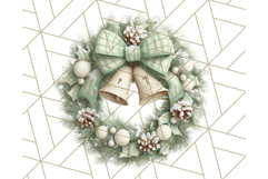 Christmas Wreath Clipart, Holiday Greenery PNG Illustrations Product Image 2