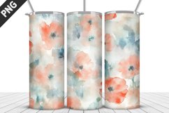 Flowers Tumbler Wrap | Sublimation Design | Tumbler PNG Product Image 1