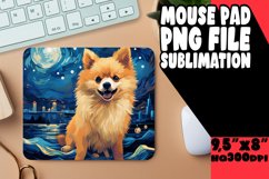 Colorful Dog Mouse Pad - Sublimation Design Product Image 1