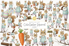 Easter Squirrel Clipart Product Image 1