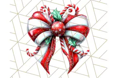 Bright Shiny Christmas Bows PNG Clipart, Winter Holiday Png Product Image 2