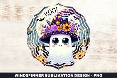 Halloween Boo Wind Spinner Sublimation Design Product Image 1